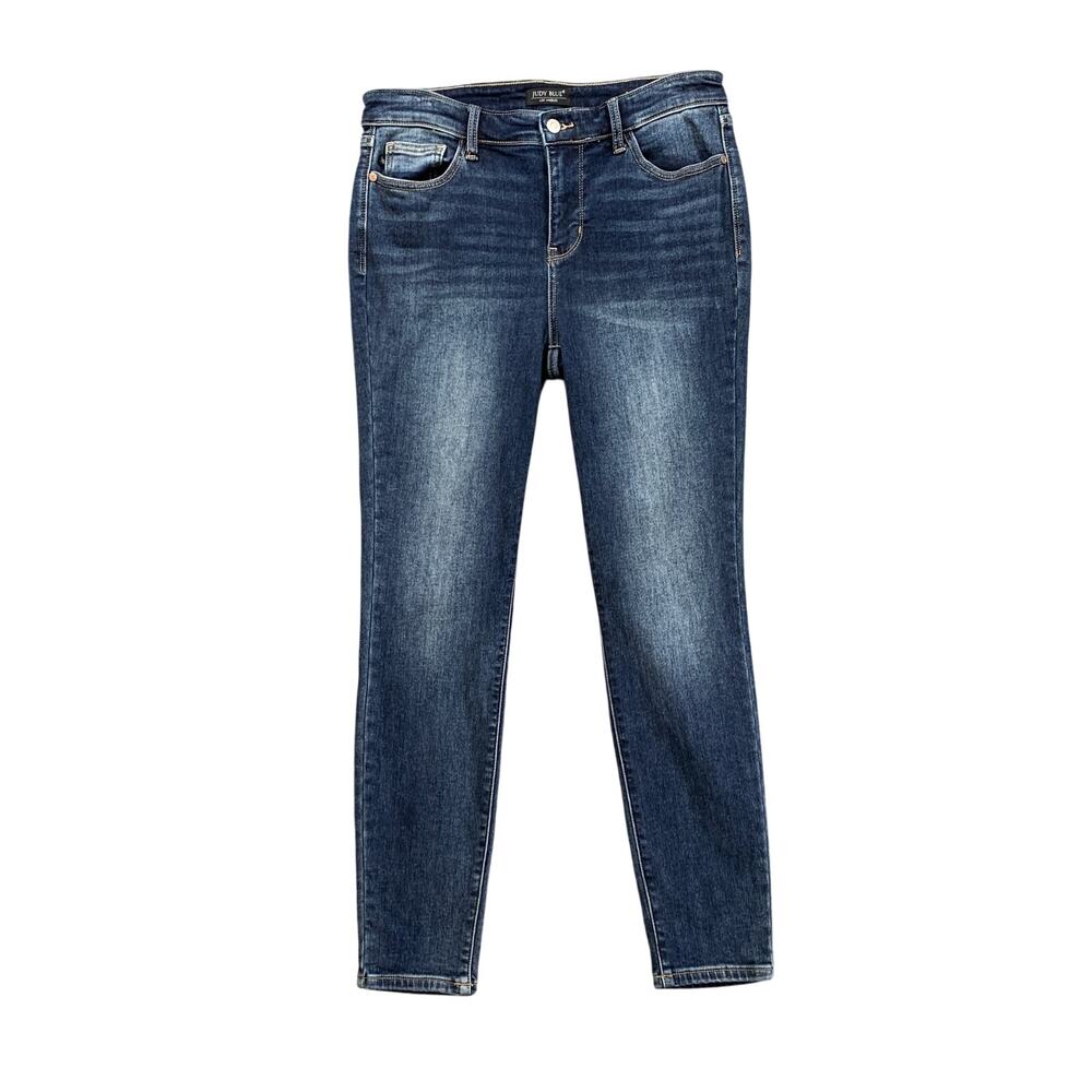 Judy Blue Jeans Womens 9/29 Denim Skinny Fit Ankle Stretch Zip Fly Mid Rise